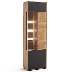 Inside 75 Vitrine bibliothèque Valeria - Anthracite