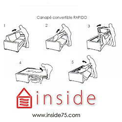 Acheter Inside 75 Fauteuil convertible Sun - Crème