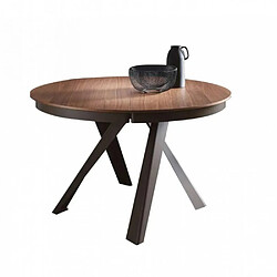Inside 75 Table à manger ronde extensible - Marron