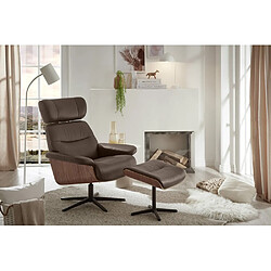 Inside 75 Fauteuil relaxation pivotant - Marron