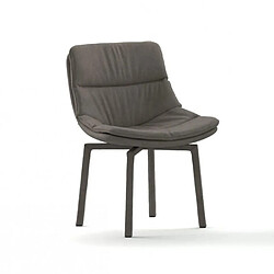 Inside 75 OZZIO SIRIA Chaise velours - Pieds métal