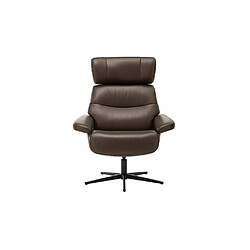 Inside 75 Fauteuil relaxation pivotant - Marron pas cher
