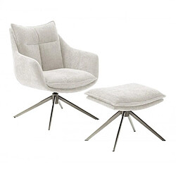 Inside 75 Fauteuil relaxation Damian - Crème