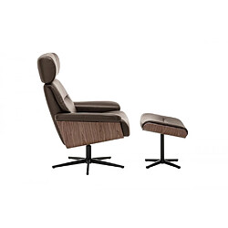 Avis Inside 75 Fauteuil relaxation pivotant - Marron