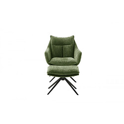 Inside 75 Fauteuil lounge Damian - vert olive