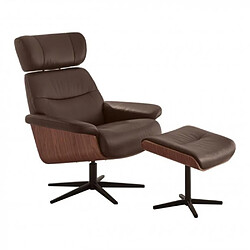 Inside 75 Fauteuil relaxation pivotant - Marron