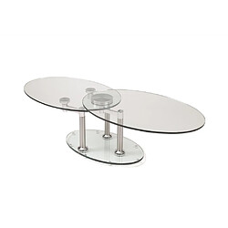 Inside 75 Table basse ovale - transparent