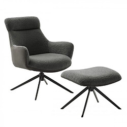 Inside 75 Fauteuil lounge tissu - Gris