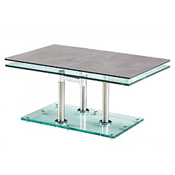Inside 75 Table basse design rectangulaire - Gris