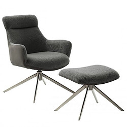 Inside 75 Fauteuil de relaxation pivotant - Gris