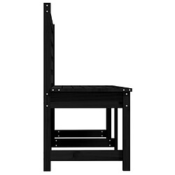 Banc de jardin helloshop26 - 157,5 cm Bois de Pin Noir