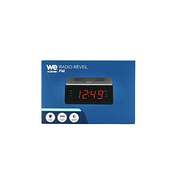 Acheter We Radio-réveil FM avec double alarme - Noir