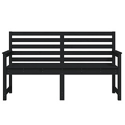Banc de jardin helloshop26 - 159,5 cm Bois de Pin Noir