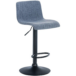 Decoshop26 Tabouret de bar incurvé - Bleu