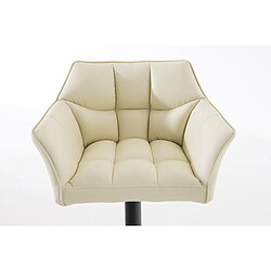 Decoshop26 Tabouret de bar pivotant - Blanc pas cher