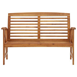Banc de jardin helloshop26 - 119 cm Bois d'Acacia