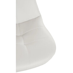 Decoshop26 Tabouret de bar - Blanc pas cher