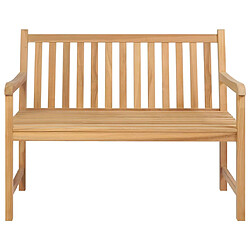 Banc de jardin helloshop26 - 114 cm Bois de Teck