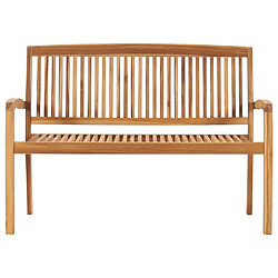 Banc helloshop26 128,5 cm - Bois de teck empilable