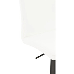 Decoshop26 Tabouret de bar - Blanc pas cher