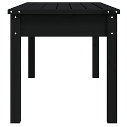 Banc de jardin helloshop26 - 109 cm Bois de Pin Noir