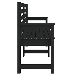 Banc de jardin helloshop26 - 159,5 cm Bois de Pin Noir