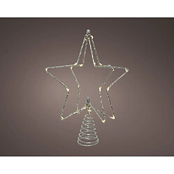 Étoile de Noël Lumineo Argenté 20x5x25 cm MicroLED