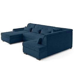 Avis Lisa Design Vermont S - canapé panoramique d'angle droit 7 places en velours côtelé