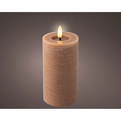 Bougie LED Lumineo Marron