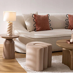 Acheter Atmosphera Table d'appoint ronde en métal SITA - Beige