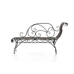 Decoshop26 Banc Métal Bronze