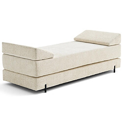 Bestmobilier Canapé convertible 3 places - Beige pas cher
