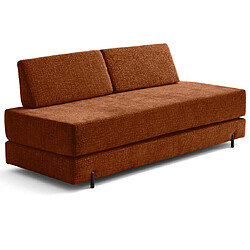 Bestmobilier Canapé convertible Brescia - Beige pas cher