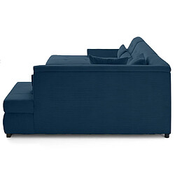 Acheter Lisa Design Vermont S - canapé panoramique d'angle droit 7 places en velours côtelé