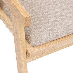 Acheter Atmosphera Fauteuil de table en bois et cannage KOLIA - Beige