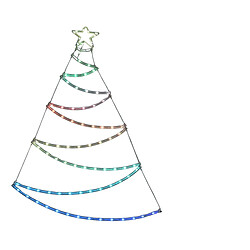 Lifetime Décoration lumineuse Sapin de Noël RGB