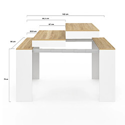 Acheter Idmarket Table Console ORLANDO Bois & Hêtre