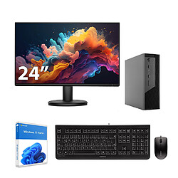 Sedatech Pack Mini-PC, AMD Ryzen 5 8500G, Radeon Vega, 16Go DDR5, 1To SSD, DVD, Win 11, Ecran 24''