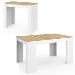 Idmarket Table Console ORLANDO Bois & Hêtre