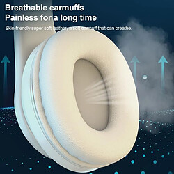 Acheter Casque Audio Sans Fil Bluetooth LED Son HIFI Autonomie 8h Confort Maximal - Blanc - Yonis
