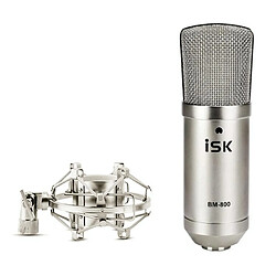 Yonis Microphone Condensateur Pro Pour Studio - Gris