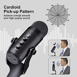 Yonis Microphone USB Pro - Réduction de bruit