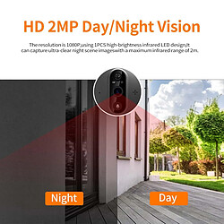Yonis Interphone Vidéo HD 1080P Vision Nocturne pas cher