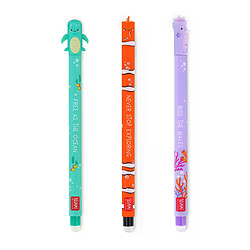 Set 3 stylos effaçables Legami Under The Sea