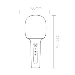Yonis Microphone Bluetooth 5.0 Karaoké - Bleu