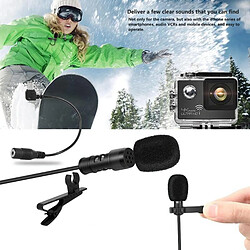 Yonis Microphone lavalier - Noir pas cher