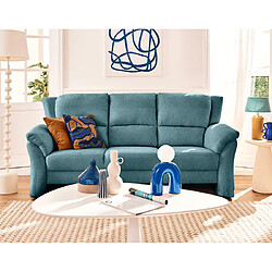 Lisa design canapé droit 3 places - Bleu
