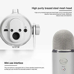 Acheter Yonis Microphone USB stéréo - Bleu