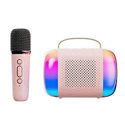Yonis Microphone karaoké Bluetooth - Rose