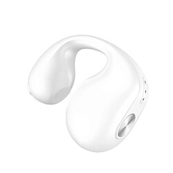Ecouteurs Bluetooth Conduction Osseuse Sport Étanche Son Cristallin 36h Blanc YONIS